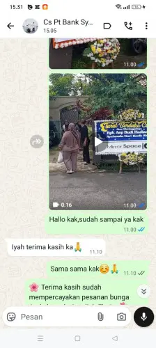 Testimonial Papan Bunga lhokseumawe